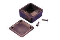 1551mbk Hammond 1551 Series Black ABS Enclosure, IP54, Black Lid, 35 x 35 x 20mm