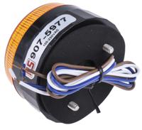 907-5977 RS PRO Amber Flashing Beacon, 110 → 230 V ac, Screw Mount, LED Bulb, IP67