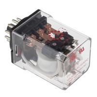 348-813 RS PRO Plug In Power Relay, 230V ac Coil, 10A Switching Current, 3PDT