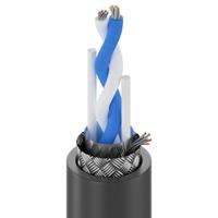 1696a-b59250 Belden1696A Series Audio & Control Cable, 0.36 mm² CSA, 5.97mm od, 76m, Black