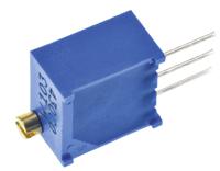 3299w-1-103lf 10kΩ, Through Hole Trimmer Potentiometer 0.5W Top Adjust Bourns, 3299