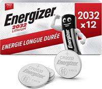 7638900453850 Energizer CR2032 Coin Battery, 3V, 17.7mm Diameter, 12 Pack
