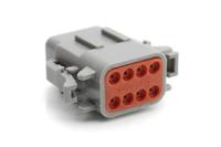 atm06-08sa Amphenol Industrial, ATM Automotive Connector Plug Grey Cable Mount 8 Way, Crimp Termination ATM06-08SA