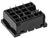 py08-02 Omron MY2 14 Pin 250 V ac DIN Rail Relay Socket, for use with MY2IN, MY2IN1, MY2IN1-D2, MY2IN-CR, MY2IN-D2, MY2N,