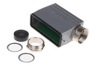 1056450012954500 EPIC H-A Heavy Duty Power Connector Hood, 16 Contacts, PG21 Thread, Side Entry