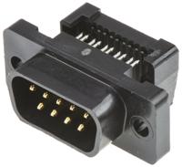 1658615-4 TE Connectivity Amplimite HDF-20 9 Way Right Angle Cable Mount D-sub Connector Plug, 2.77mm Pitch