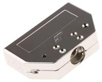 8655mh5012lf Amphenol Communications Solutions 8655MH Series Die Cast Zinc D Sub Backshell, 50 Way, Strain Relief