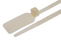 811-1798 RS PRO Cable Tie, 400mm x 4.8 mm, Natural Nylon, Pk-100