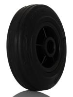 pvr12537x12lm48 Tente Black Rubber Ageing Resistant Trolley Wheel, 100kg