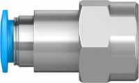 qsf-14-8-b Festo QS Series Straight Threaded Adaptor, G 1/4 Female to Push In 8 mm, Threaded-to-Tube Connection Style, 153026