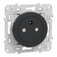 s540052 Schneider Electric Anthracite 1 Gang Plug Socket, 2 Poles, 16A, French 2P, Indoor Use