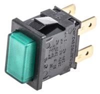h8353abnab Arcolectric (Bulgin) Ltd 8300 Series Illuminated Push Button Switch, Latching, Panel Mount, DPDT, 250V ac