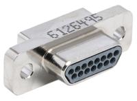 mwdm2l-15ps Glenair MWDM 15 Way Panel Mount D-sub Connector Plug
