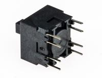 15401 MEC Push Button Switch, Momentary, PCB, DPDT, 120V, IP54