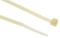 811-1640 RS PRO Cable Tie, Heat Stabilised, 292mm x 3.6 mm, Natural Nylon, Pk-100