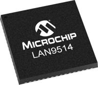 lan9514-jzx Microchip LAN9514-JZX, Ethernet Controller, 1.5Mbps, USB, 3.3 V, 64-Pin QFN