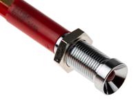 211-156 RS PRO Red Panel Mount Indicator, 12V dc, 6mm Mounting Hole Size, Solder Tab Termination