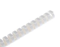 164-21008-heladuct-flex20-pp-wh HellermannTyton HTC White Slotted Flexible Panel Trunking - Flexible Slot, W24 mm x D20mm, L0.5m, Plastic