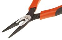 2430-g-160-ip Bahco 2430G Long Nose Pliers, 160 mm Overall, Straight Tip, 51mm Jaw