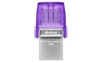 dtduo3cg364gb Kingston DataTraveler microDuo 3C 64 GB USB 3.2 USB Flash Drive