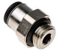 3101-06-60 Legris LF3000 Series Straight Threaded Adaptor, M10 Male to Push In 6 mm, Threaded-to-Tube Connection Style