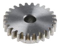 878-7913 RS PRO Steel 25 Teeth Spur Gear, 1 Module, 6mm Bore Diam, 25mm Pitch Diam, 14mm Hub Diam
