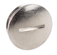 52103145 Lapp Blanking Plug, M32, Nickel Plated Brass, 35mm Diameter, Threaded
