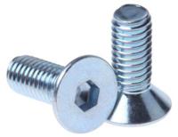 193-3417 RS PRO Bright Zinc Plated Steel Hex Socket Countersunk Screw, DIN 7991, M16 x 60mm
