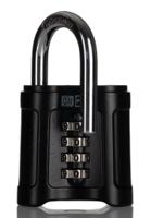 196-3963 RS PRO Combination Zinc Alloy Padlock, 8mm Shackle, 55mm Body