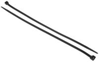 811-1509 RS PRO Cable Tie, 380mm x 7.6 mm, Black Nylon, Pk-100