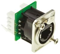 ne8fdv-yk Neutrik etherCON Series Female RJ45 Connector, Cable Mount, Cat5e Straight 1 Port 8 -Way