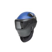 h06-6110 Sundstrom Black ABS, PA, PC Face Shield with Face, Head, Neck, Shoulders Guard