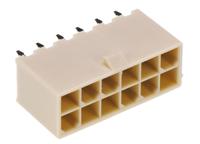 39-28-8120 Molex Mini-Fit Jr Series Straight Through Hole PCB Header, 12 Contact(s), 4.2 mm Pitch, 2 Row, Shrouded