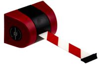 899-9-21-d3 Tensator Red & White Retractable Barrier, 9m, Red, White Tape
