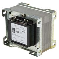 504-341 RS PRO 100VA 2 Output Chassis Mounting Transformer, 12V ac, IEC 61558-2-6