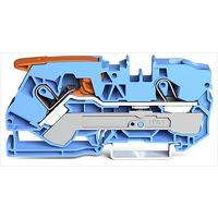 2110-1204 WAGO  TOPJOB S Series Blue, 10mm², 1-Level, Push In Termination, ATEX, IECE