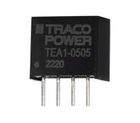 tea-1-0505 TRACOPOWER TEA 1 DC-DC Converter, 5V dc/ 200mA Output, 4.5 → 5.5 V dc Input, 1W, Through Hole, +85°C Max Temp
