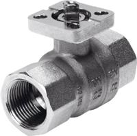 vapb-38-f-40-f03 Festo Nickel Plated Brass 2 Way, Ball Valve, Threaded, Rp 3/8in, 40mm, 40bar Operating Pressure