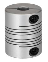 132-152 RS PRO Beam Coupling, 25.4mm Outside Diameter, 8mm Bore, 31.8mm Length Flexible Beam Coupling