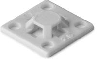 151-01802-mb2a-pa66-wh HellermannTyton Self Adhesive Natural Cable Tie Mount 13 mm x 13mm, 2.7mm Max. Cable Tie Width