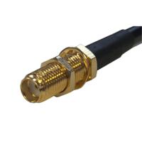 cba-smam-smaf3 RF Solutions Male to Female Bulkhead SMA Connector, Plug In Termination, Straight Body
