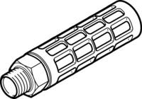 u-1-b Festo U PE 10bar Pneumatic Silencer, Threaded, G 1 Male