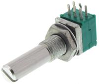 rk09712200jb Alps Alpine RK097 10kΩ Rotary Carbon Film Potentiometer, Panel Mount (Through Hole), RK09712200JB