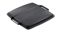 1800506221 Durable Black Plastic Waste Bin Lid for DURABIN, 470mm