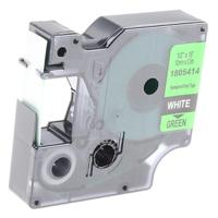 1805414 Dymo White on Green Label Printer Tape, 5.5 m Length, 12 mm Width