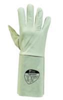 211-0389 Polyco Healthline Tigmaster Grey Leather Welding Gloves, Size 10