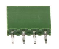 215297-4 TE Connectivity AMPMODU HV100 Series Straight Through Hole Mount PCB Socket, 4-Contact, 1-Row, 2.54mm Pitch, Solder