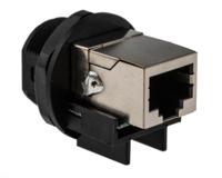rj45f7rj Amphenol Socapex RJ45F7RJ Series Female RJ45 Connector, Panel Mount Straight