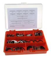 850-697 RS PRO Metric Bonded Seal Kit Nitrile, Kit Contents 125 Pieces