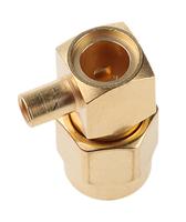 r125153000w Radiall, Plug Cable Mount SMA Connector, 50Ω, Solder Termination, Right Angle Body